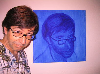 Self-portrait in Ultramarine